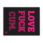 Love Fuck Cum. Nectar Napkins Sex Toy Mat