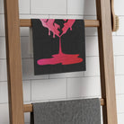 Bleeding Love Black | Mix & Match Soft Fun-Flirty Lovers’ Towels