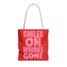 Smiles On Worries Gone Good Vibes | Mix & Match Fun-Flirty Lovers’ Totes