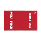 Mr. Mrs. Fuck Shareable Sides Red | Mix & Match Classic Fun-Flirty Lovers’ Towels