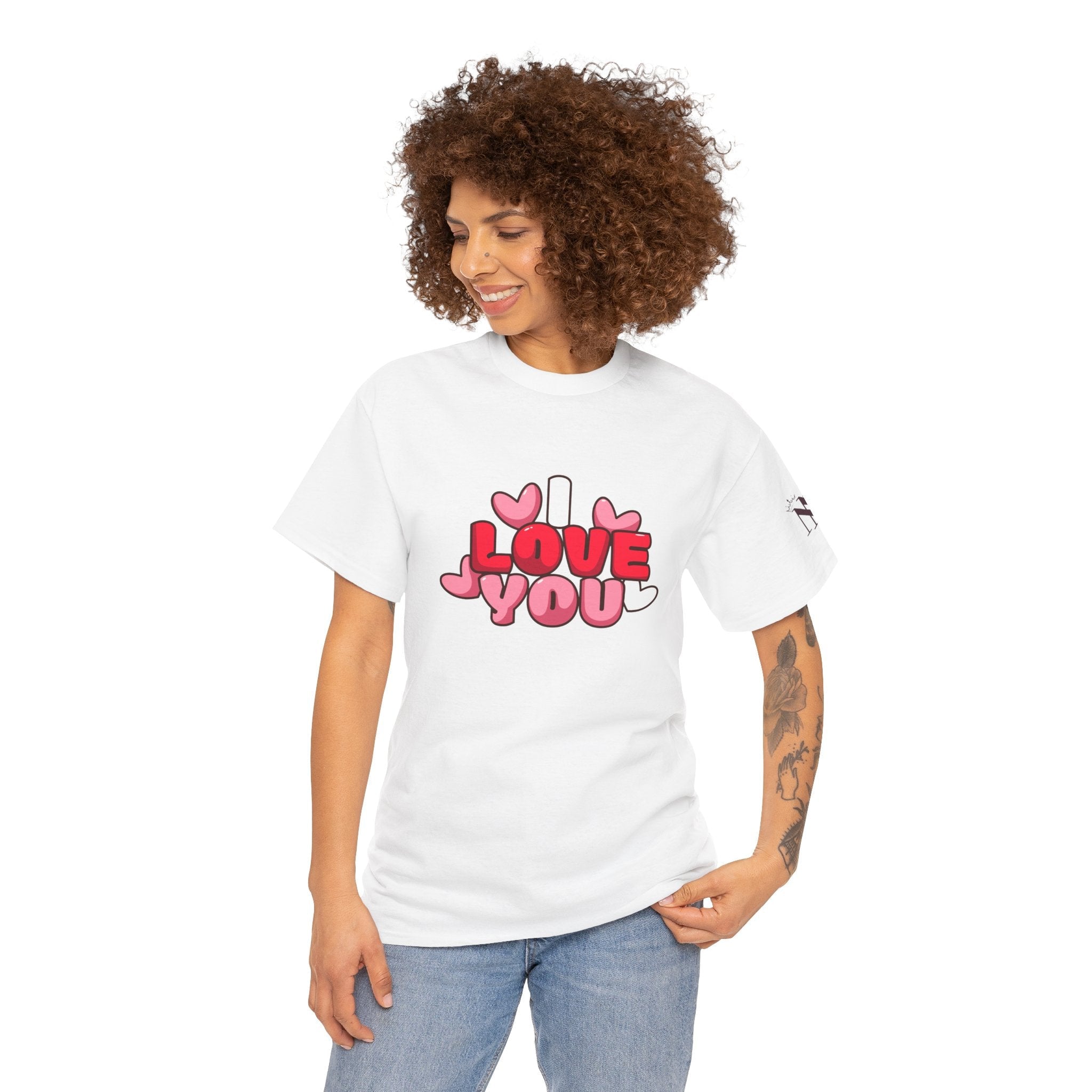 I Love You Hearts | Mix & Match 100% Cotton Unisex Fun-Flirty Lovers’ Tees