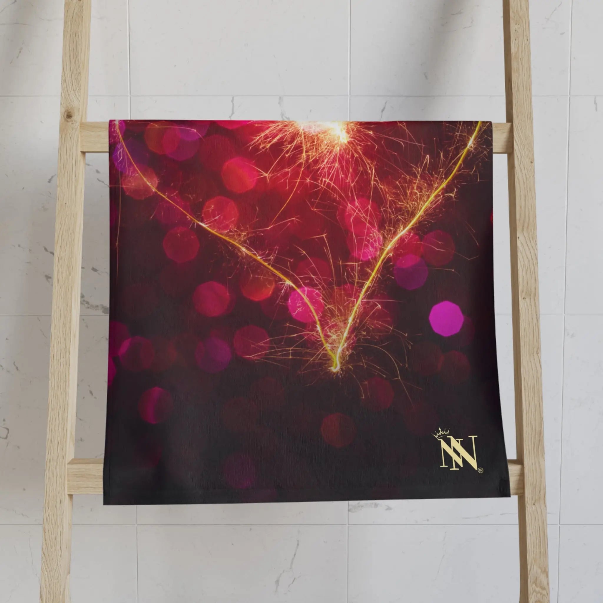 Fireworks Heart 3D Print | Nectar Napkins Classic Fun-Flirty Lovers’ Towels