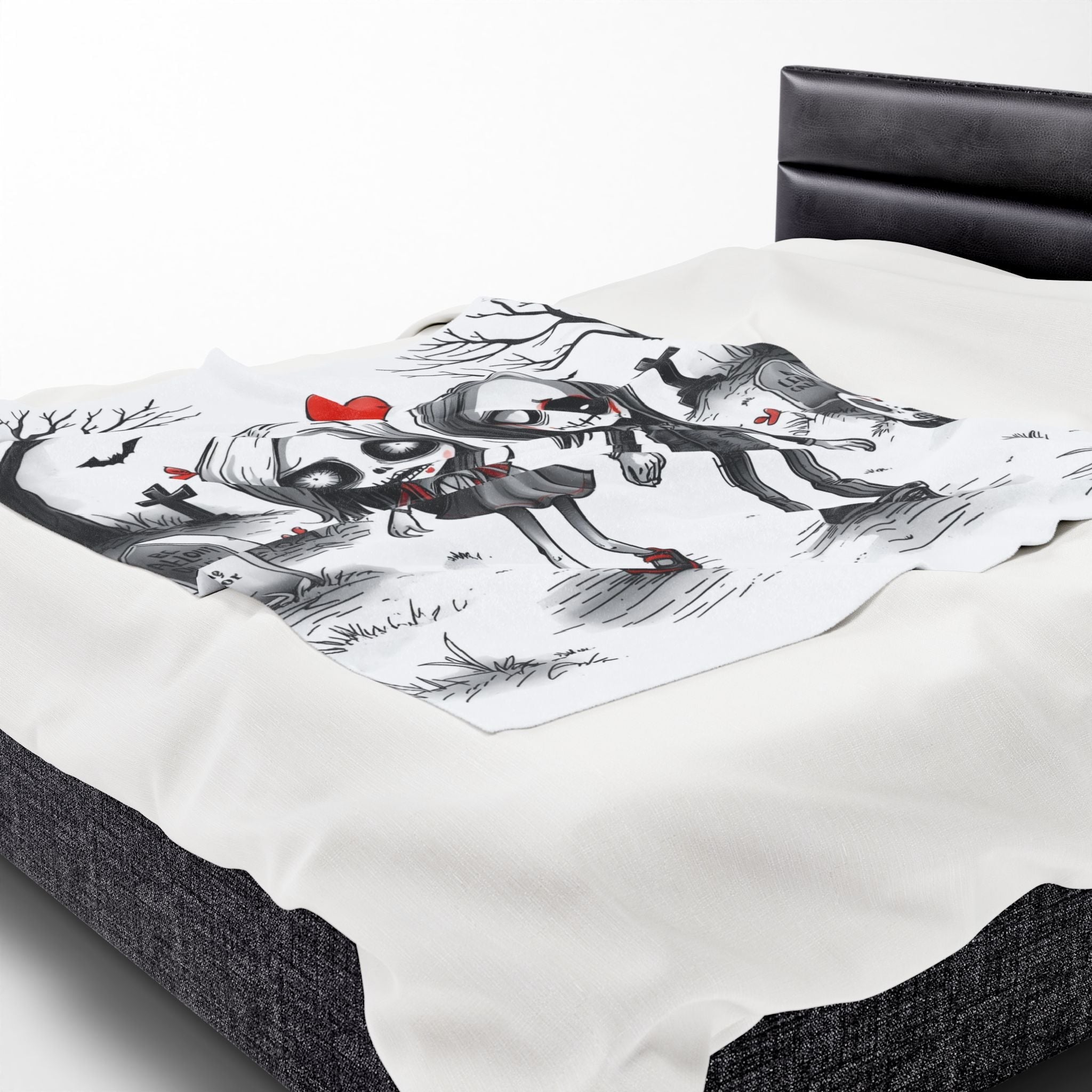 Even in Death | Mix & Match Velveteen Fun-Flirty Lovers’ Blankets