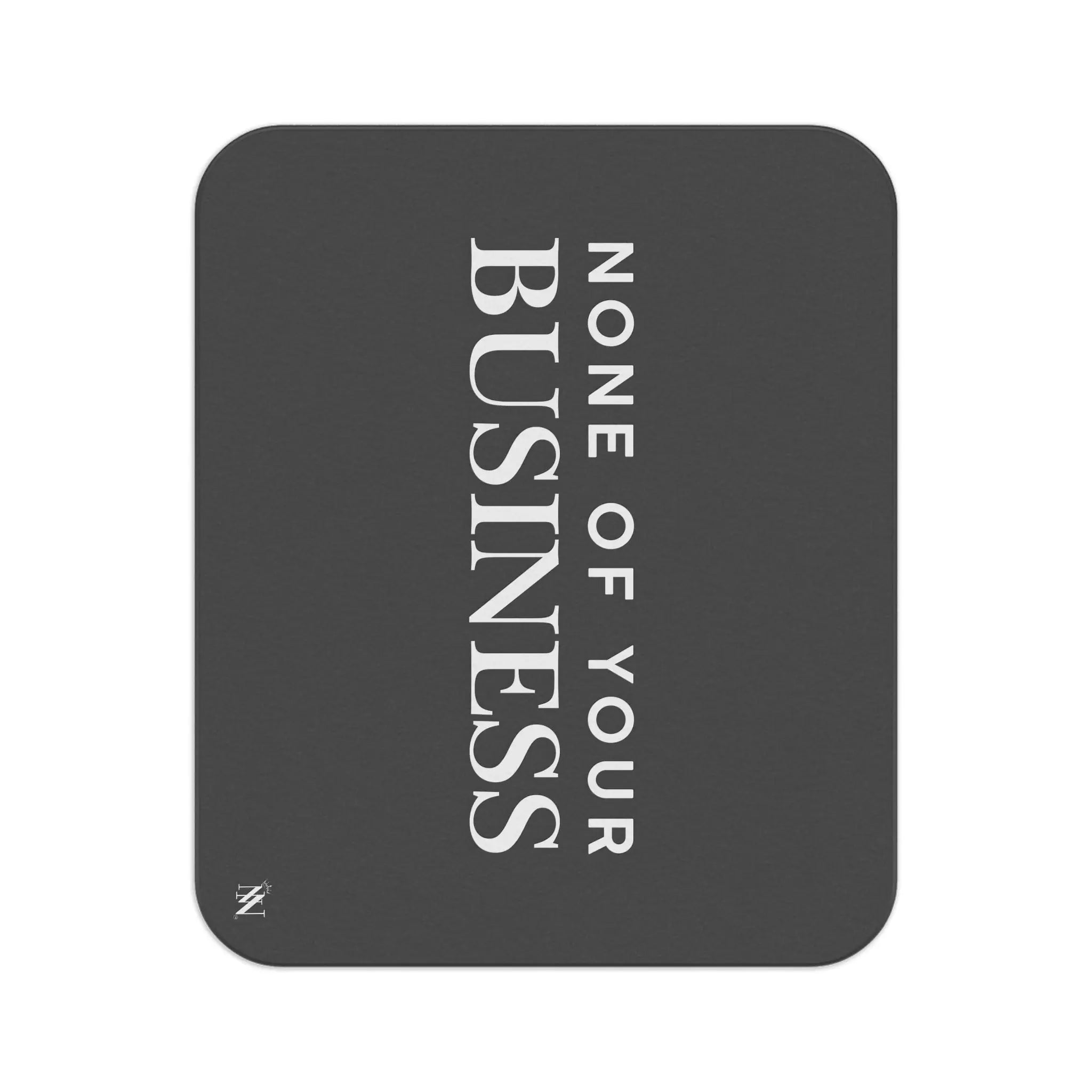 None of Your Business | Mix Match Fun-Flirty Lovers’ Water-Resistant Blankets