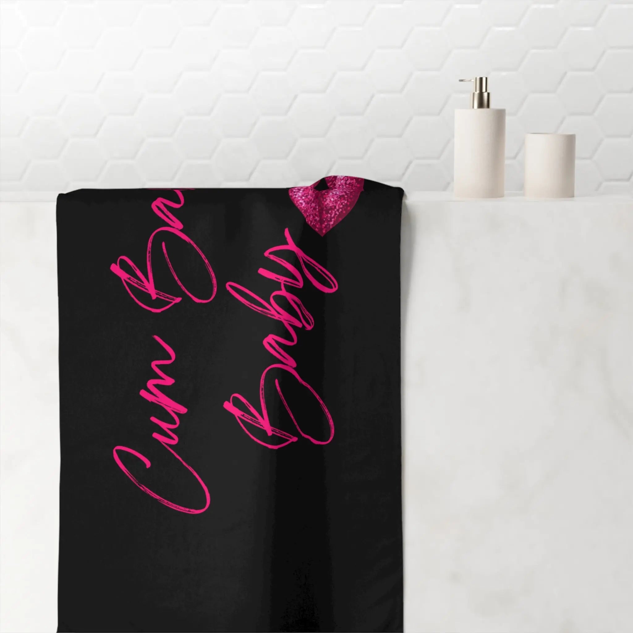 Cum Back Baby Kiss Mark Beach Towel