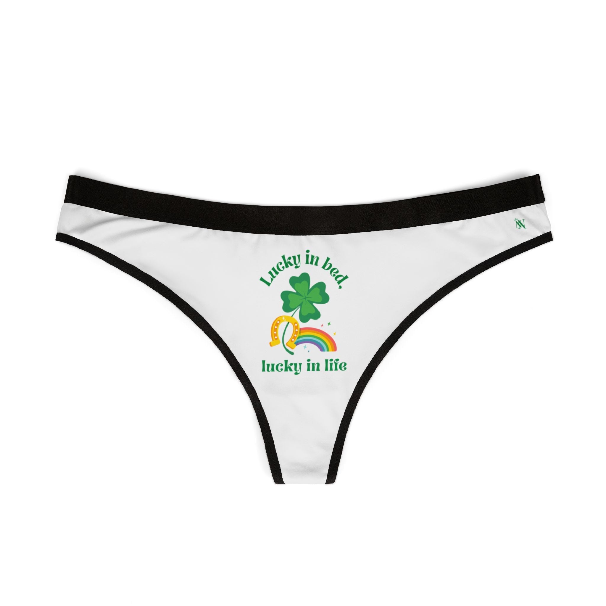 Lucky in Bed Lucky in Life St. Patrick’s Day | Mix & Match Women’s Fun-Flirty Lovers’ Thongs