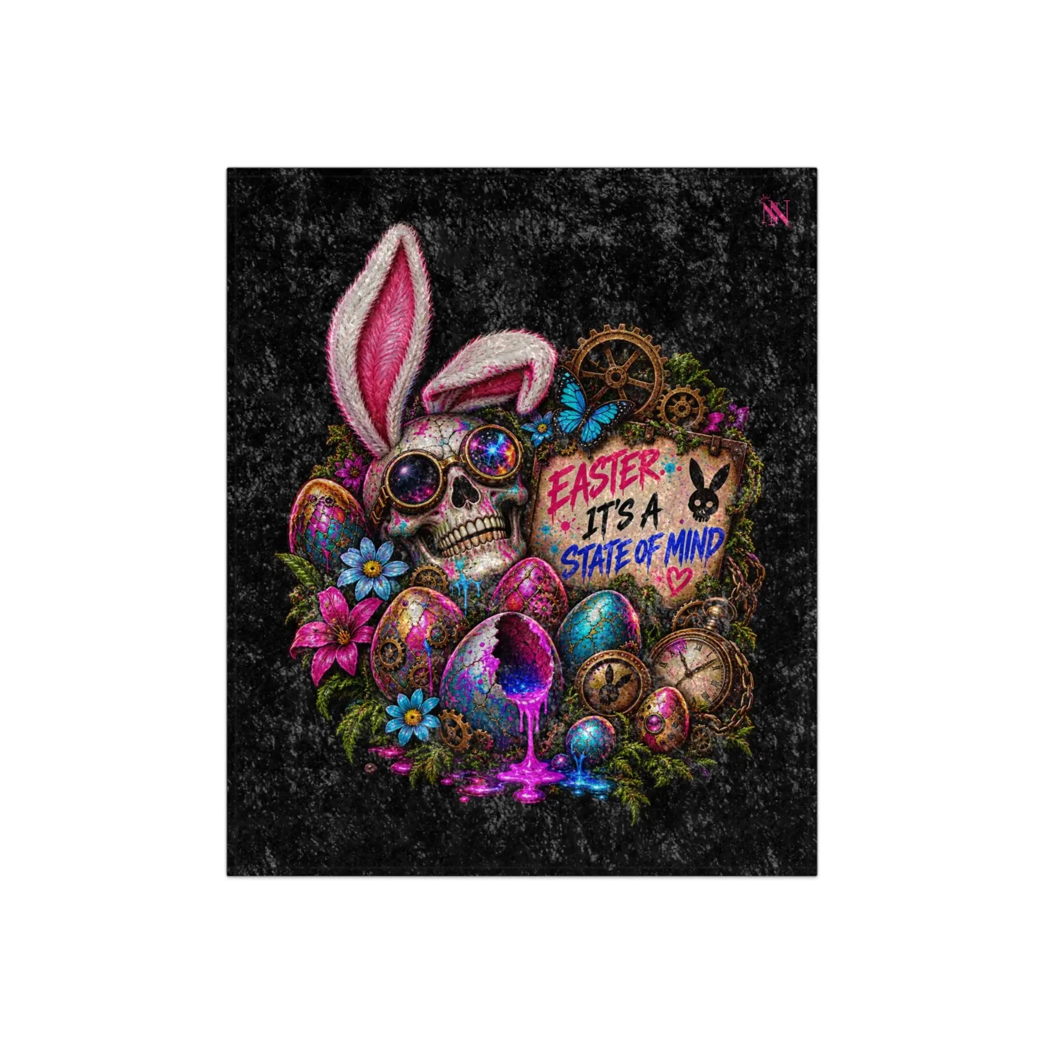 Easter.. It’s a State of Mind Crushed Velvet Blanket