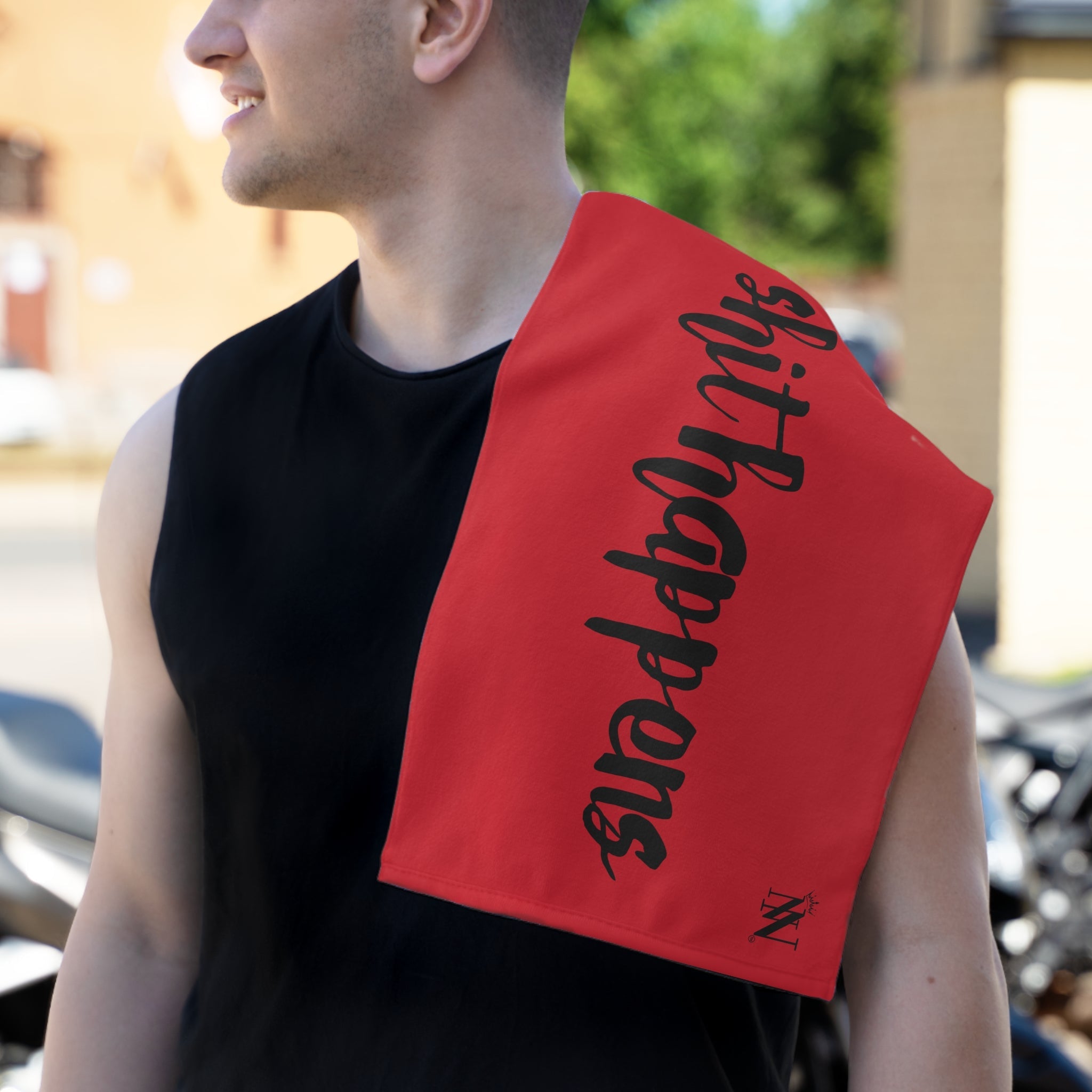 Shit Happens Red | Mix & Match Soft Fun-Flirty Lovers’ Towels