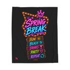 Spring Break Neon Sign Lovers’ Blanket