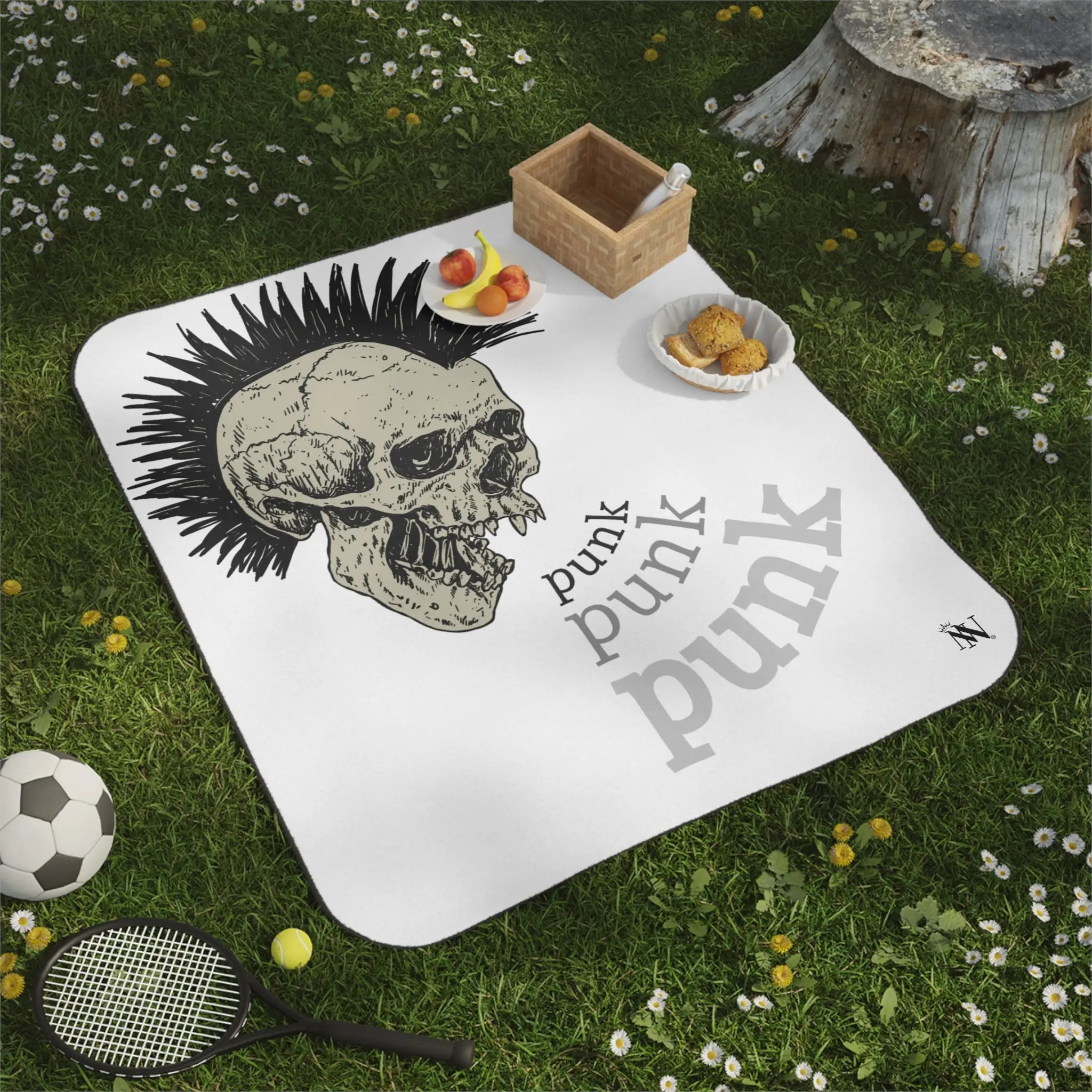 Punk Mohawk Skull | Nectar Napkins Fun-Flirty Lovers’ Sex Blankets