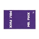 Mr. Mrs. Fuck Shareable Sides Purple | Mix & Match Classic Fun-Flirty Lovers’ Towels