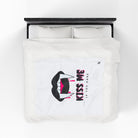 Kiss Me if You Dare | Mix & Match Velveteen Fun-Flirty Lovers’ Blankets