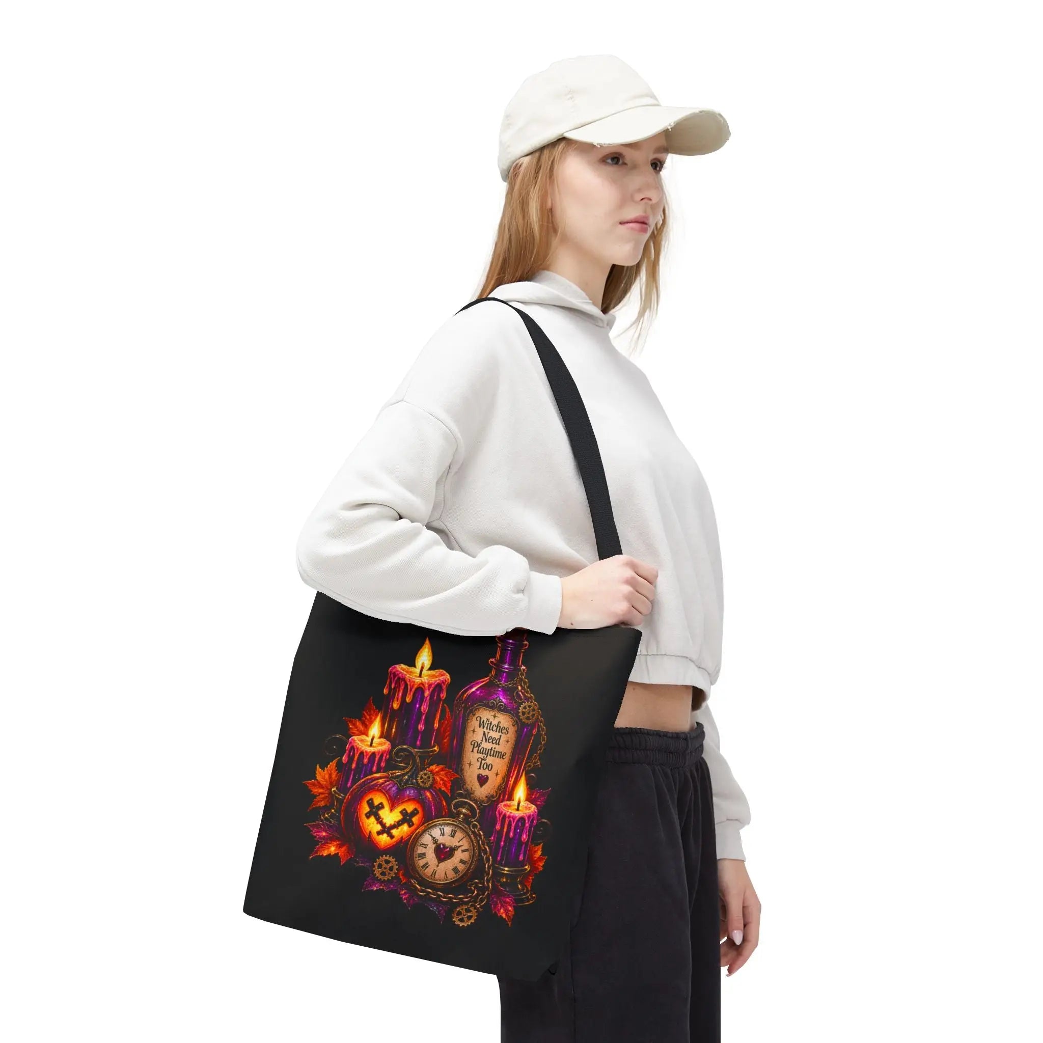 Witches Need Playtime Too Skull | Nectar Napkins Fun-Flirty Lovers’ Totes