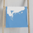 Seated Yoga Meditation Light Blue Cum Towel