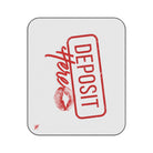 Deposit Here with a Kiss | Mix Match Fun-Flirty Lovers’ Water-Resistant Blankets