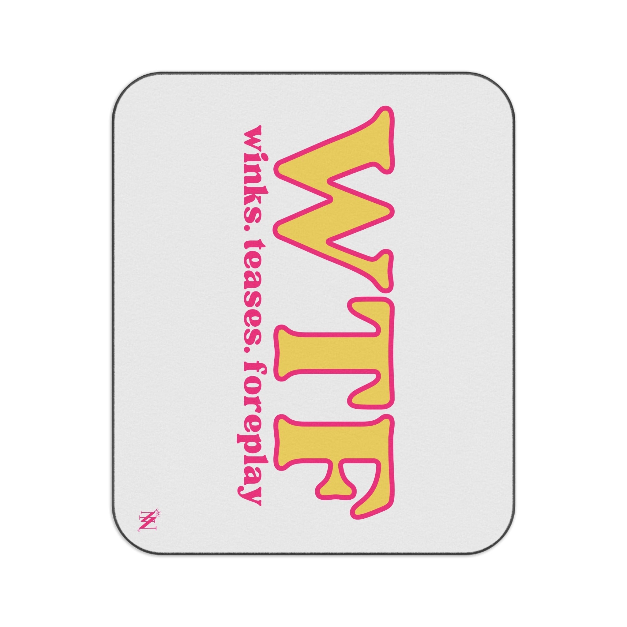 WTF Winks Teases Foreplay | Mix Match Fun-Flirty Lovers’ Water-Resistant Blankets