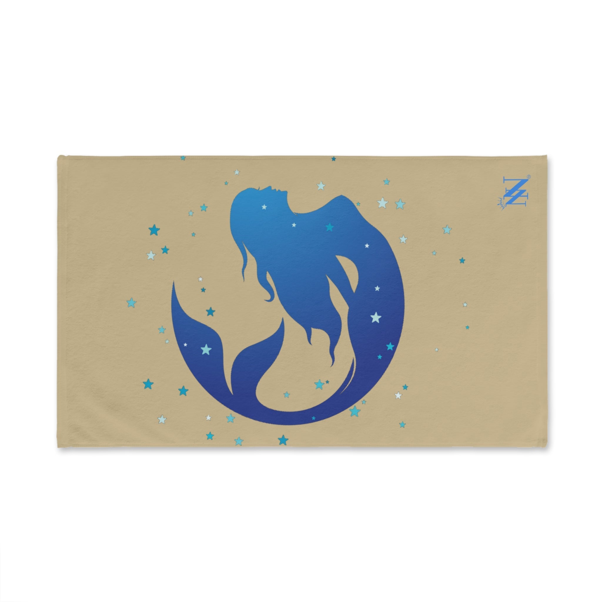 Mermaid Blue Stars Gold Cum Towel