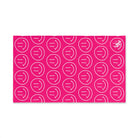Happy Smiling Emoji Pattern Signature Pink | Mix & Match Classic Fun-Flirty Lovers’ Towels
