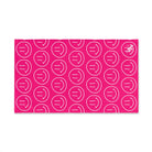 Happy Smiling Emoji Pattern Signature Pink | Mix & Match Classic Fun-Flirty Lovers’ Towels