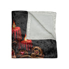 Fangs for the Memories Skull | Nectar Napkins Fun-Flirty Lovers’ Crushed Velvet Blankets