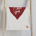 I Love You Paper Note Cum Towel
