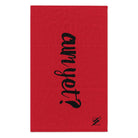 Cum Yet? Red | Mix & Match Soft Fun-Flirty Lovers’ Towels