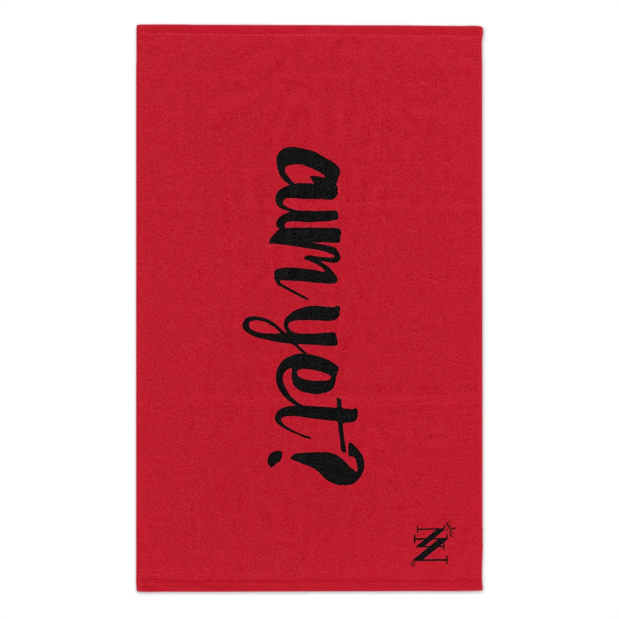 Cum Yet? Red | Mix & Match Soft Fun-Flirty Lovers’ Towels