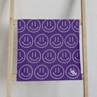 Happy Smiling Emoji Pattern Purple | Mix & Match Classic Fun-Flirty Lovers’ Towels