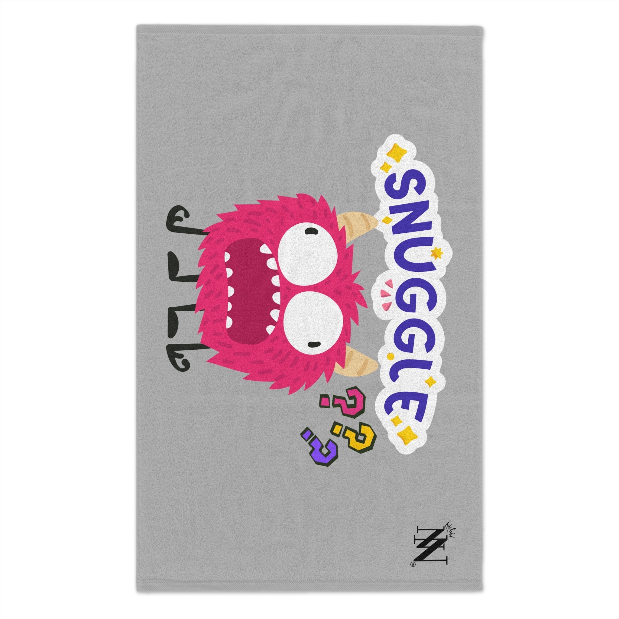 Snuggle Monster??? Light Grey | Mix & Match Soft Fun-Flirty Lovers’ Towels