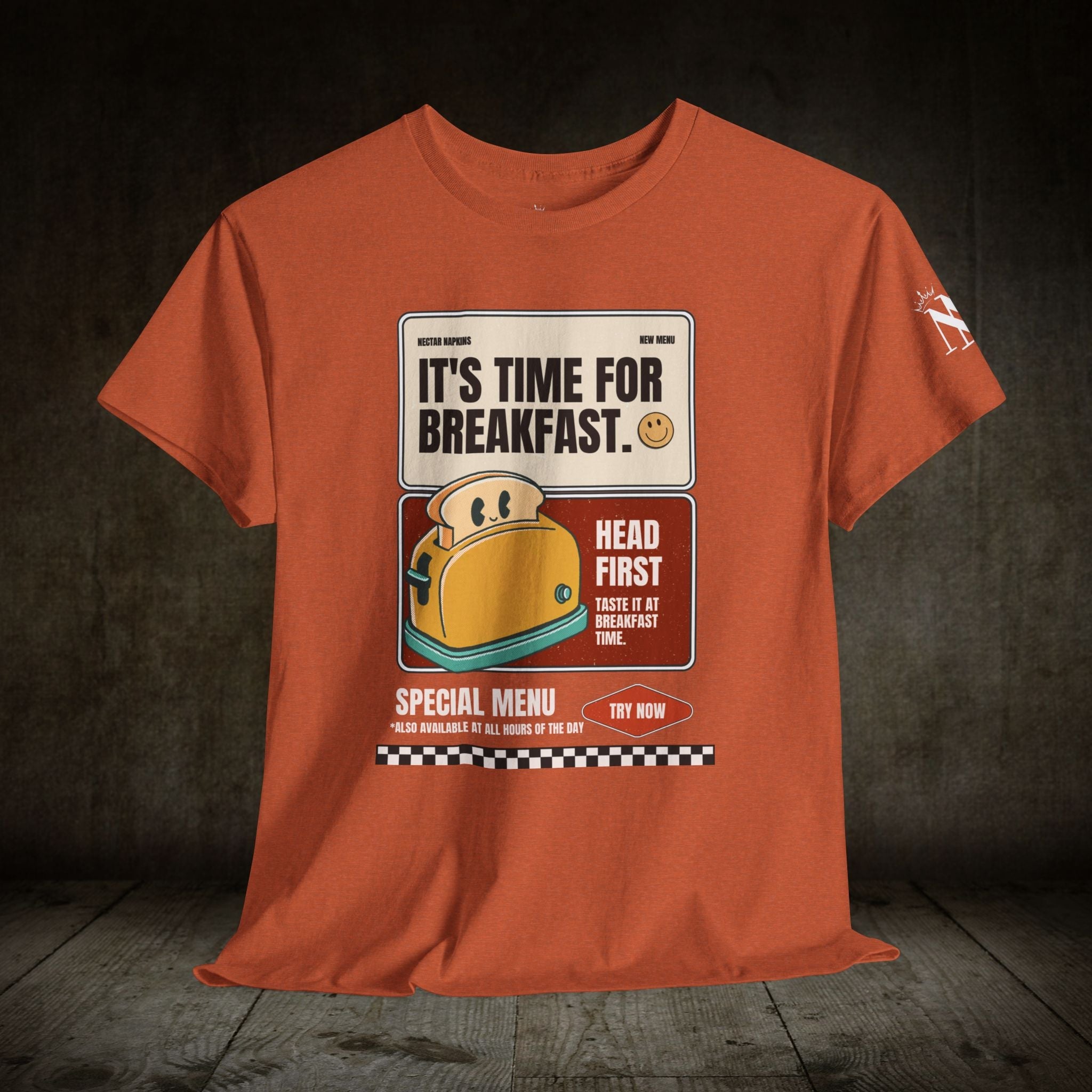 Breakfast Time | Mix & Match 100% Cotton Unisex Fun-Flirty Lovers’ Tees