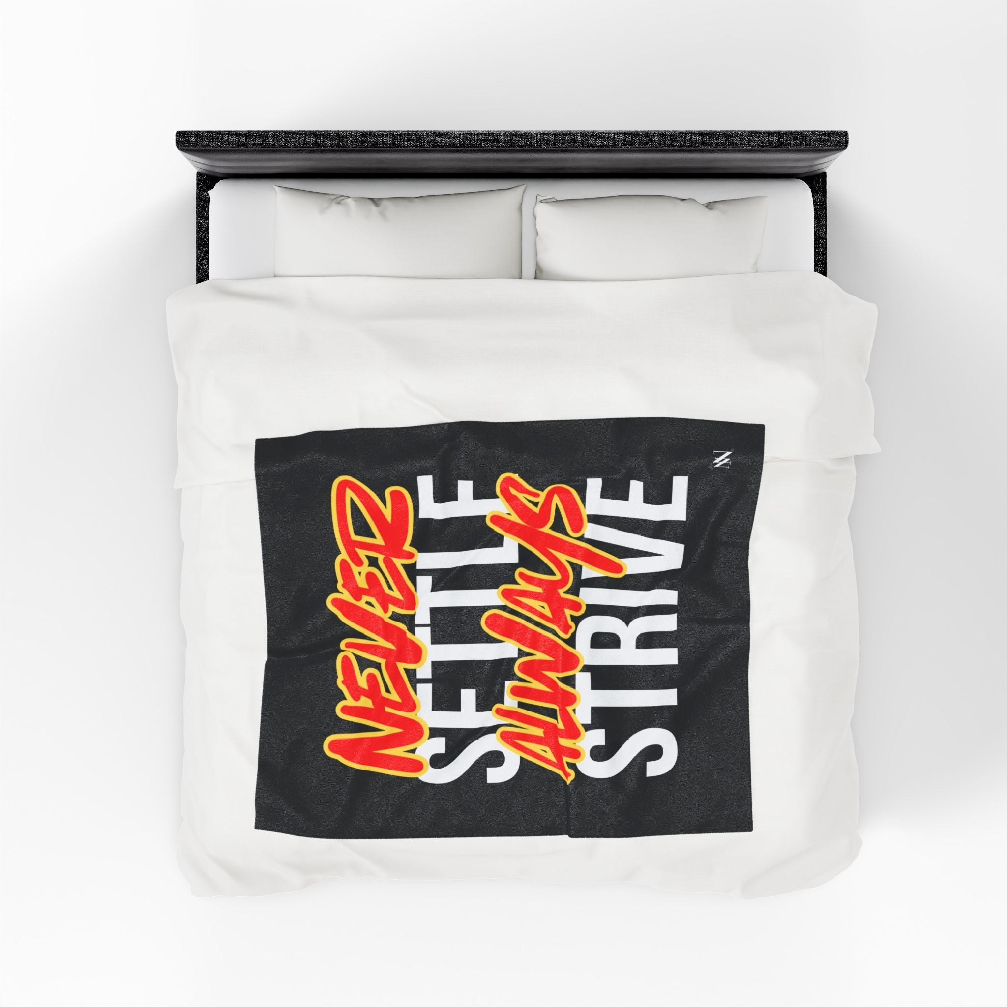 Never Settle Always Strive | Mix & Match Soft Fun-Flirty Lovers’ Blankets