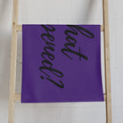 What Happened? Purple Cum Towel