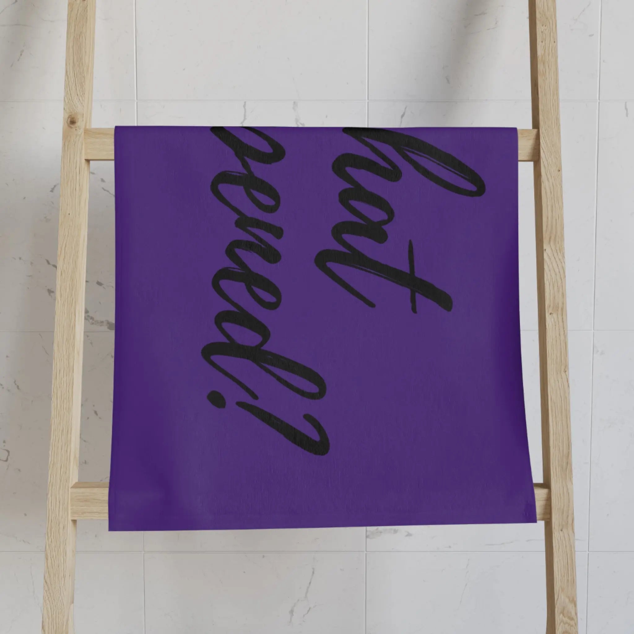 What Happened? Purple Cum Towel