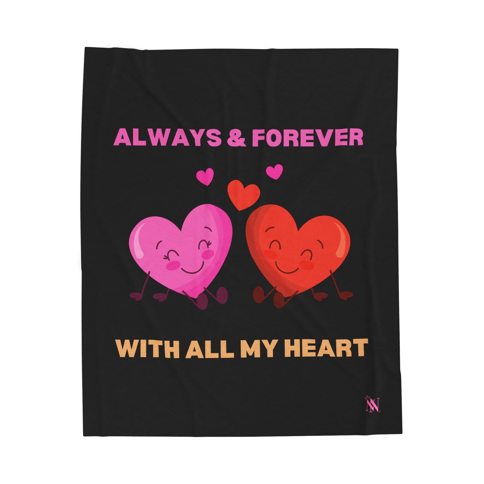 With All My Heart | Mix & Match Soft Fun-Flirty Lovers’ Blankets