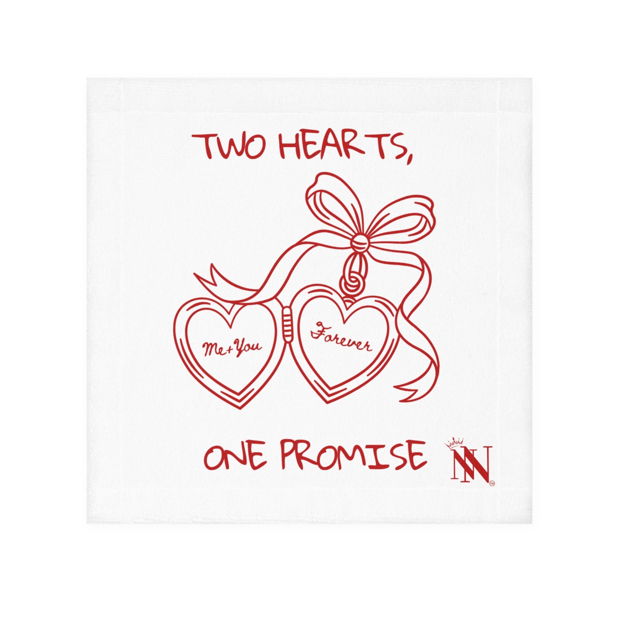 Two Hearts One Promise Cum Rag