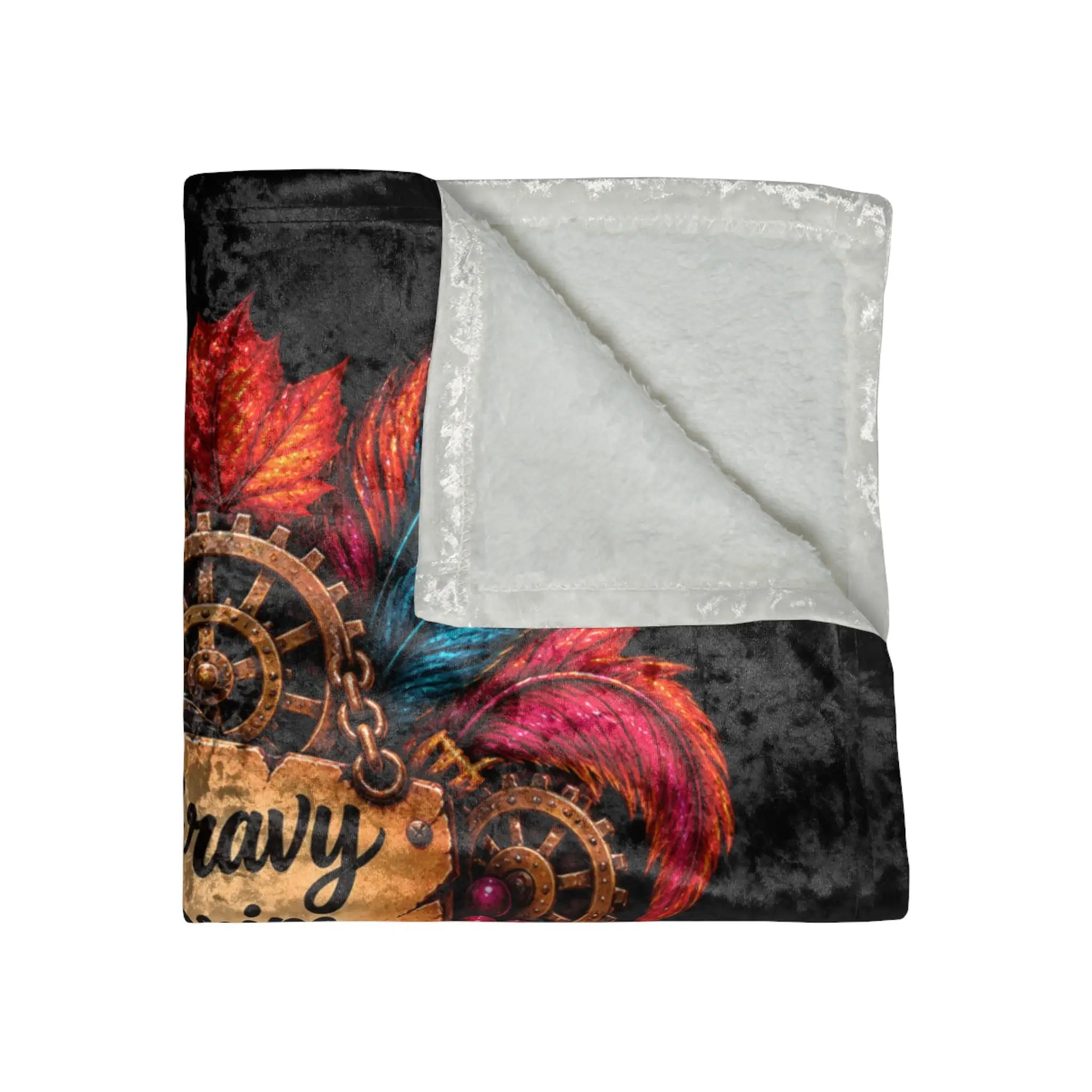 Gravy Drips & Dirty Thoughts Thanksgiving | Nectar Napkins Fun-Flirty Lovers’ Crushed Velvet Blankets