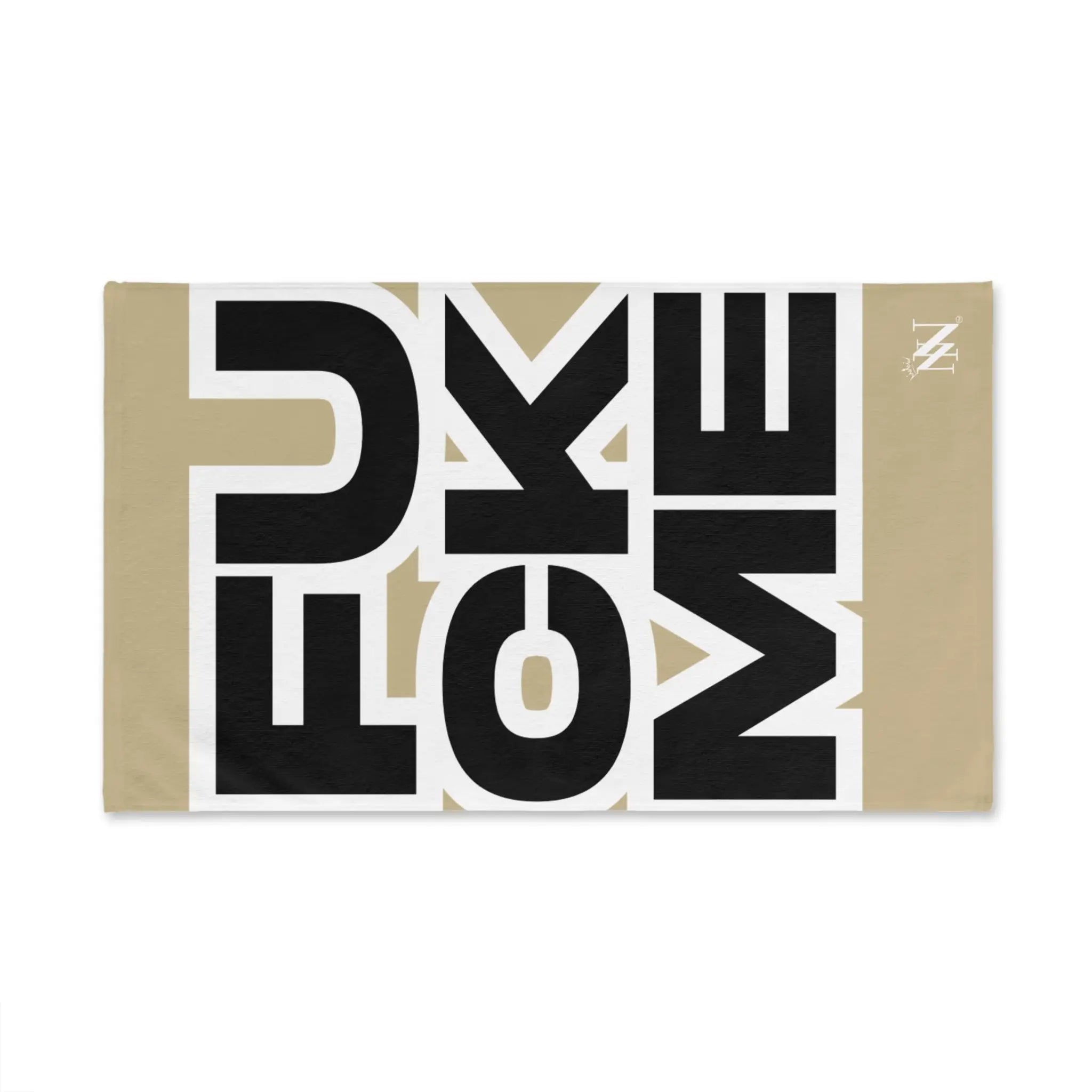 FUCK ME Block Letter Gold Cum Towel