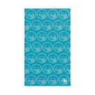 Hungry Drooling Emoji Pattern Teal | Mix & Match Classic Fun-Flirty Lovers’ Towels