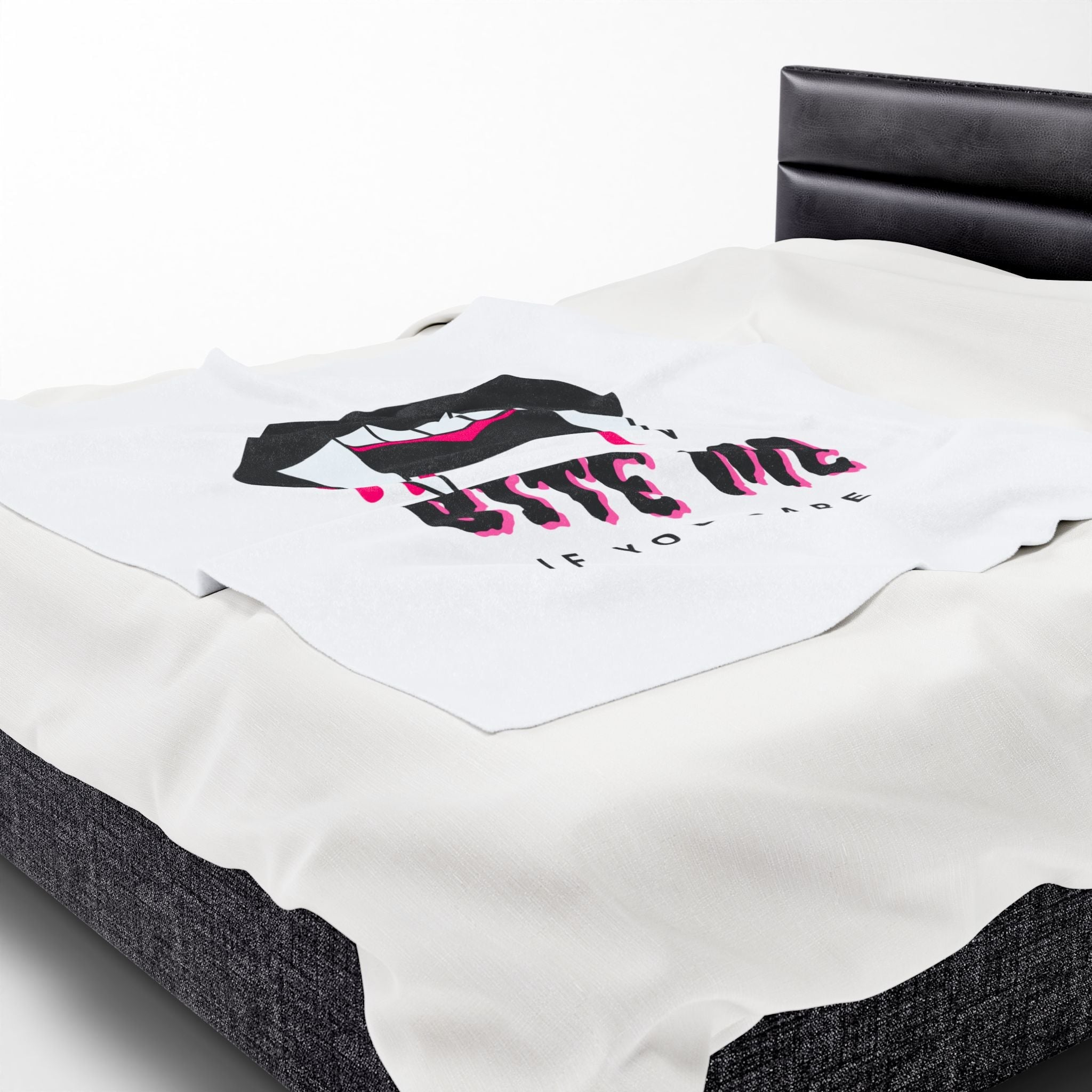 Bite Me if You Dare | Mix & Match Velveteen Fun-Flirty Lovers’ Blankets