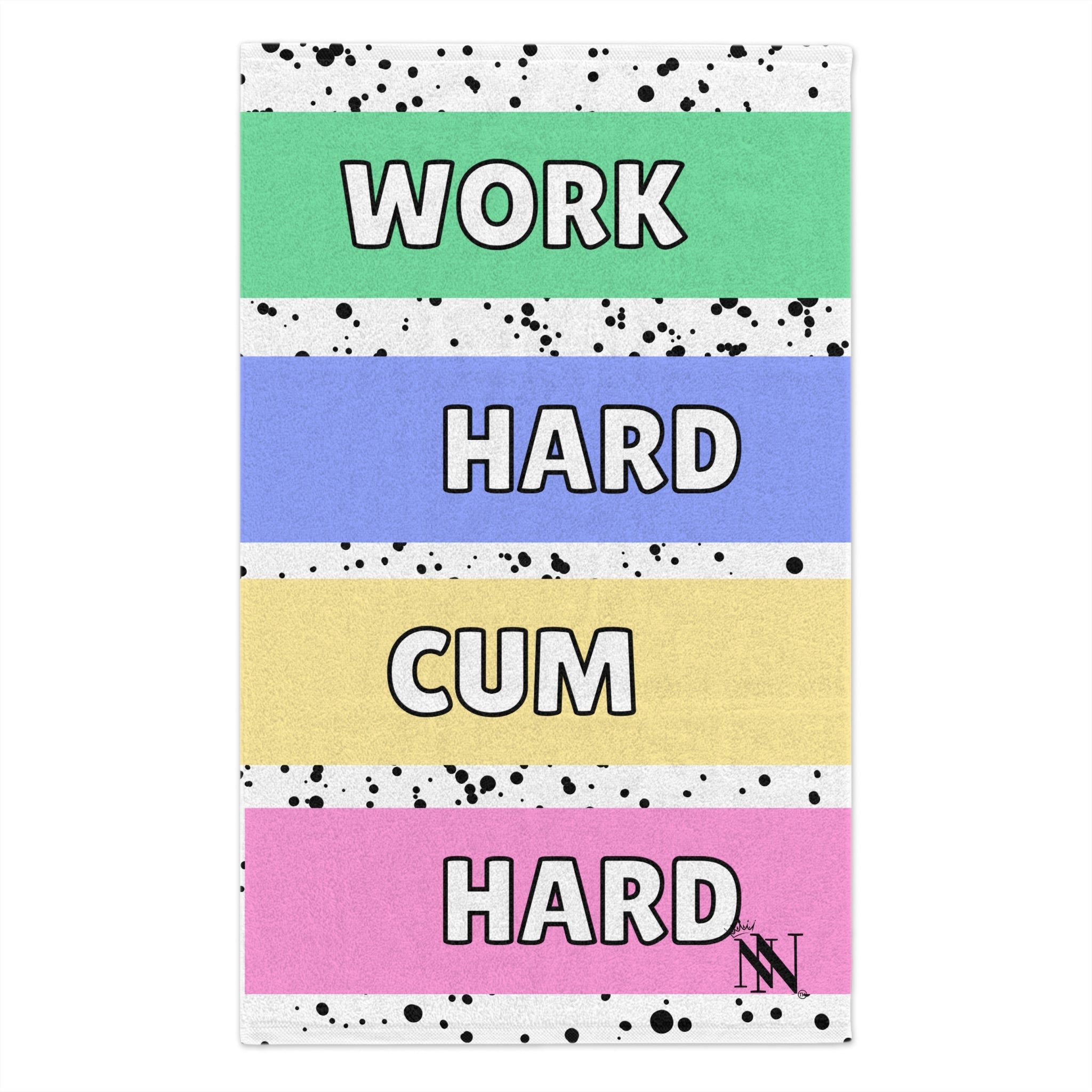 Work Hard Cum Hard | Mix & Match Soft Fun-Flirty Lovers’ Towels