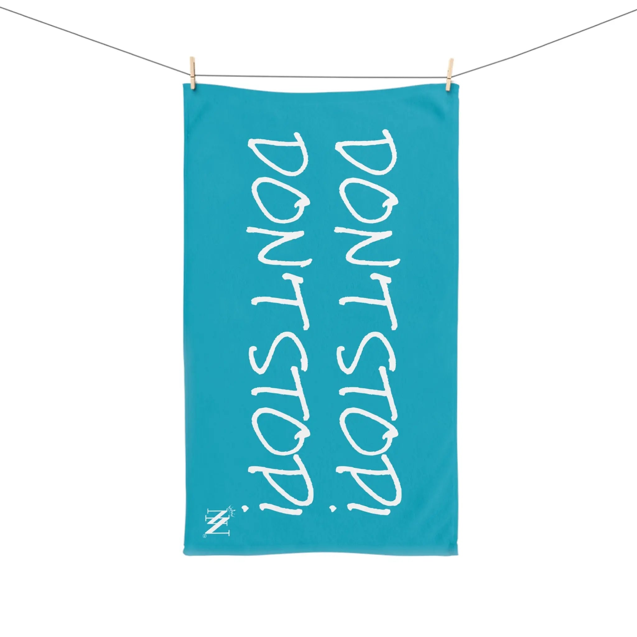 Don’t Stop! Don’t Stop Teal Cum Towel