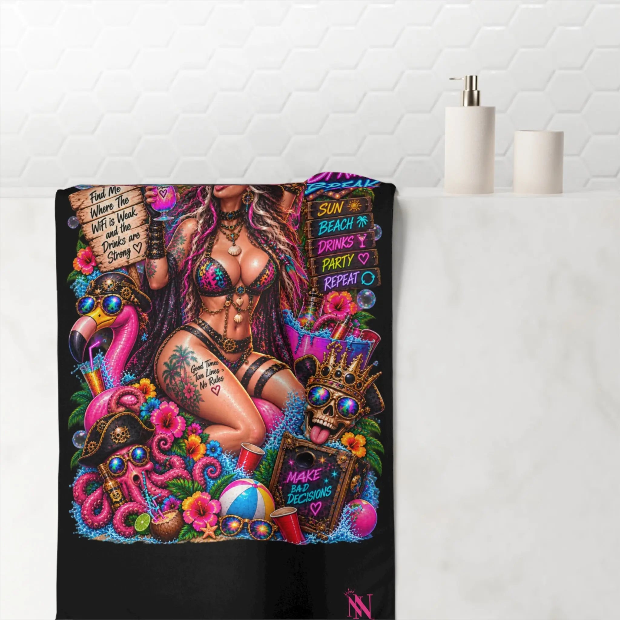 Spring Break Wicked Fantasy XL Sex Towel