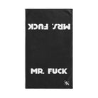 Mr. Mrs. Fuck Shareable Sides Dark Grey | Mix & Match Classic Fun-Flirty Lovers’ Towels