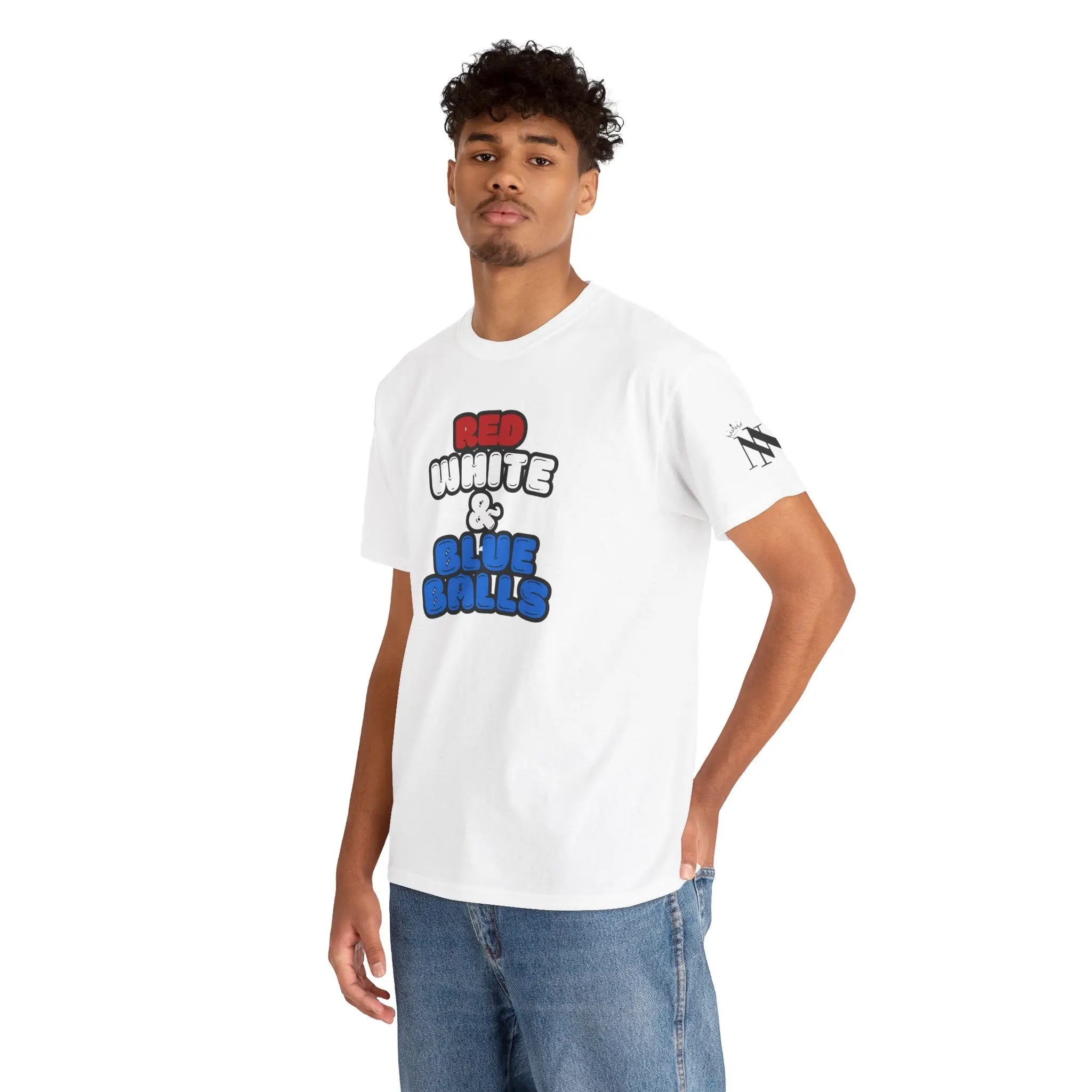 Red White & Blue Balls | Nectar Napkins Fun-Flirty Lovers’ T-Shirts