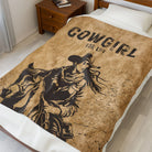 Vintage Cowgirl for Life Poster | Mix & Match Soft Fun-Flirty Lovers’ Blankets