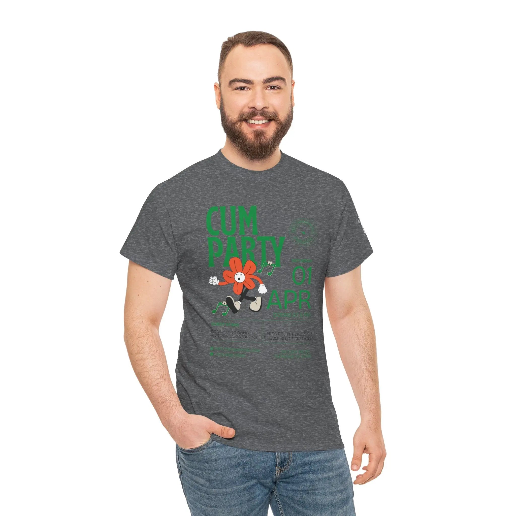 Cum Party! | Mix & Match 100% Cotton Unisex Fun-Flirty Lovers’ Tees