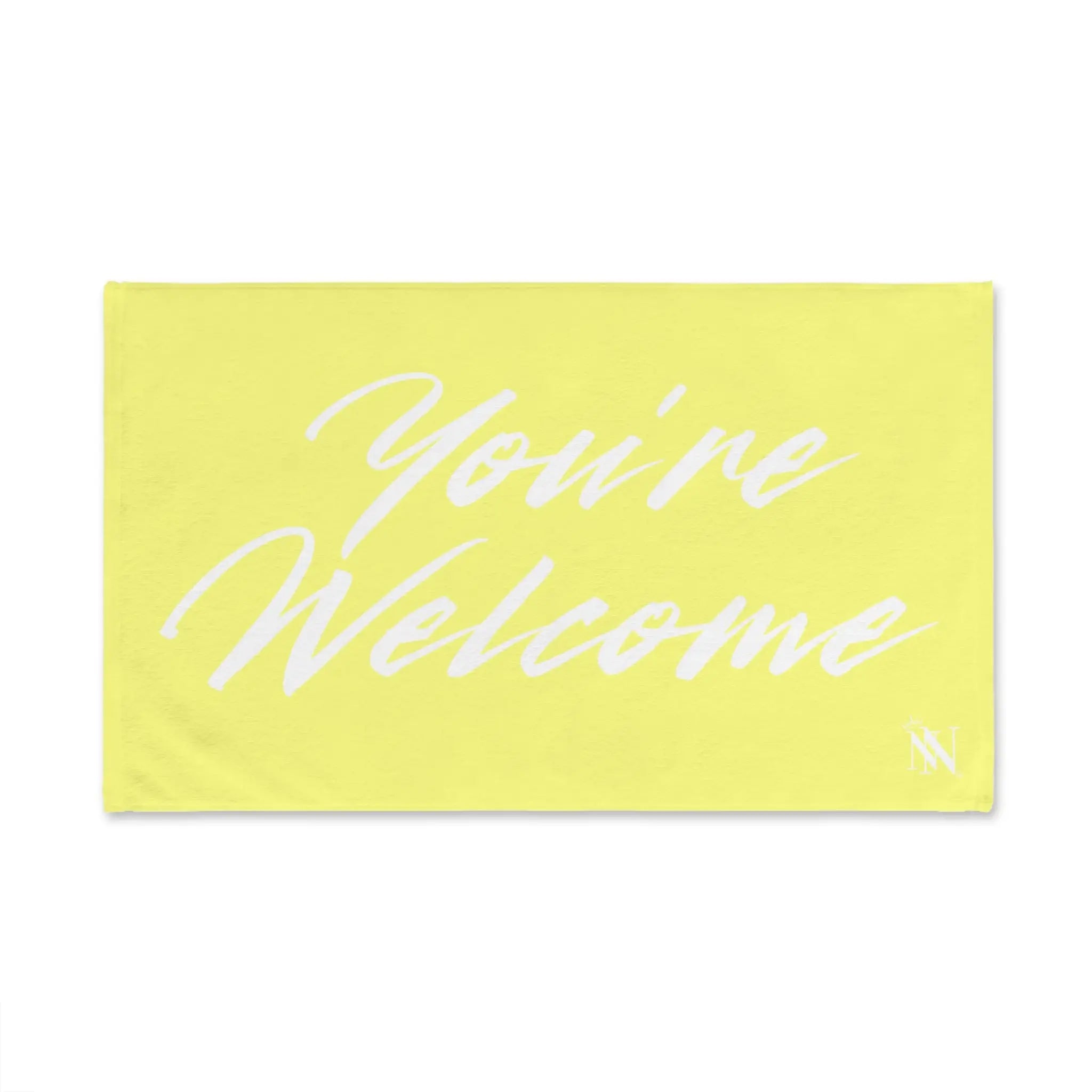 Simply You’re Welcome Light Yellow Cum Towel