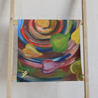 Psychedelic Swirl Heart Cum Towel