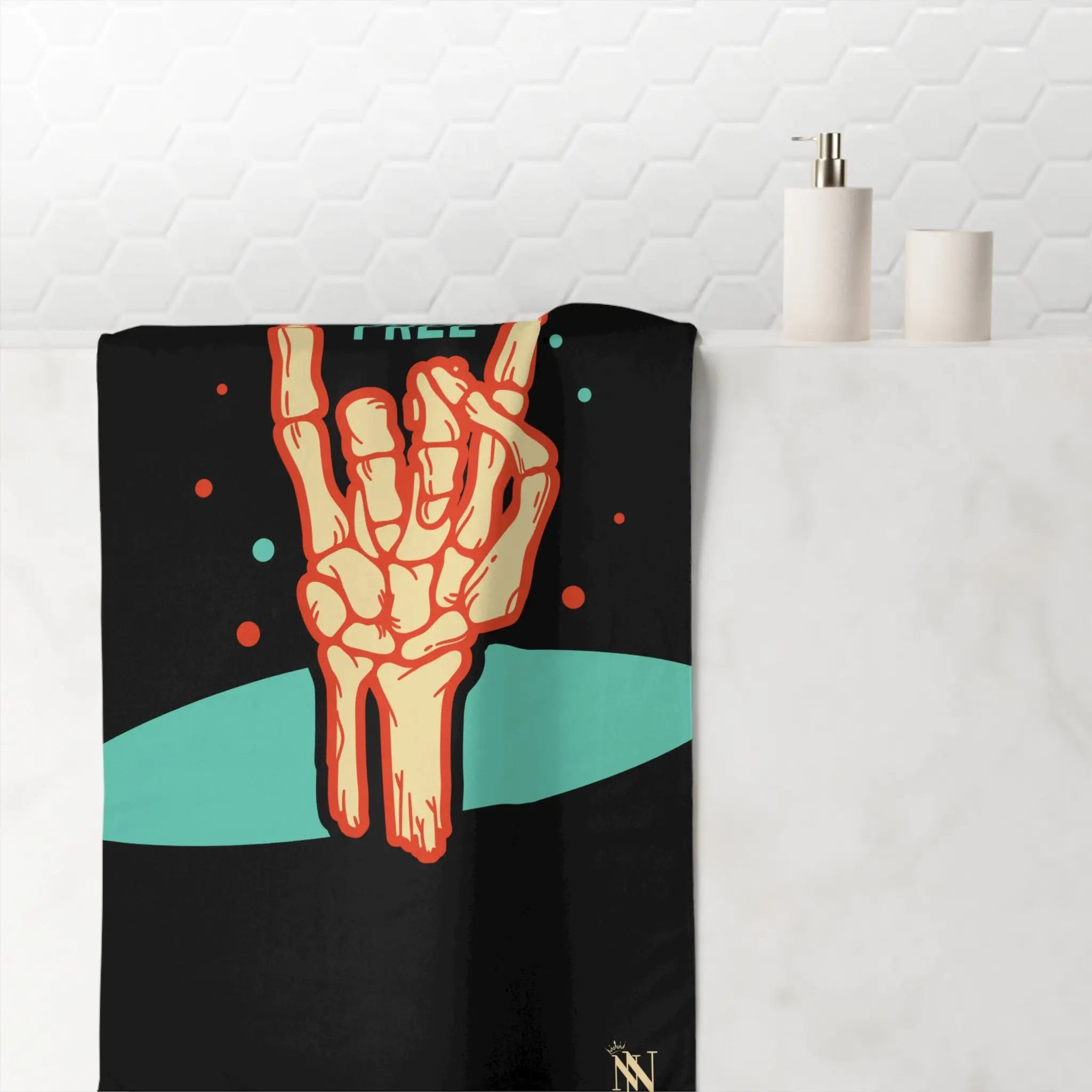 Throwing Horns Wild & Free | Mix & Match XL Fun-Flirty Lovers’ Towels