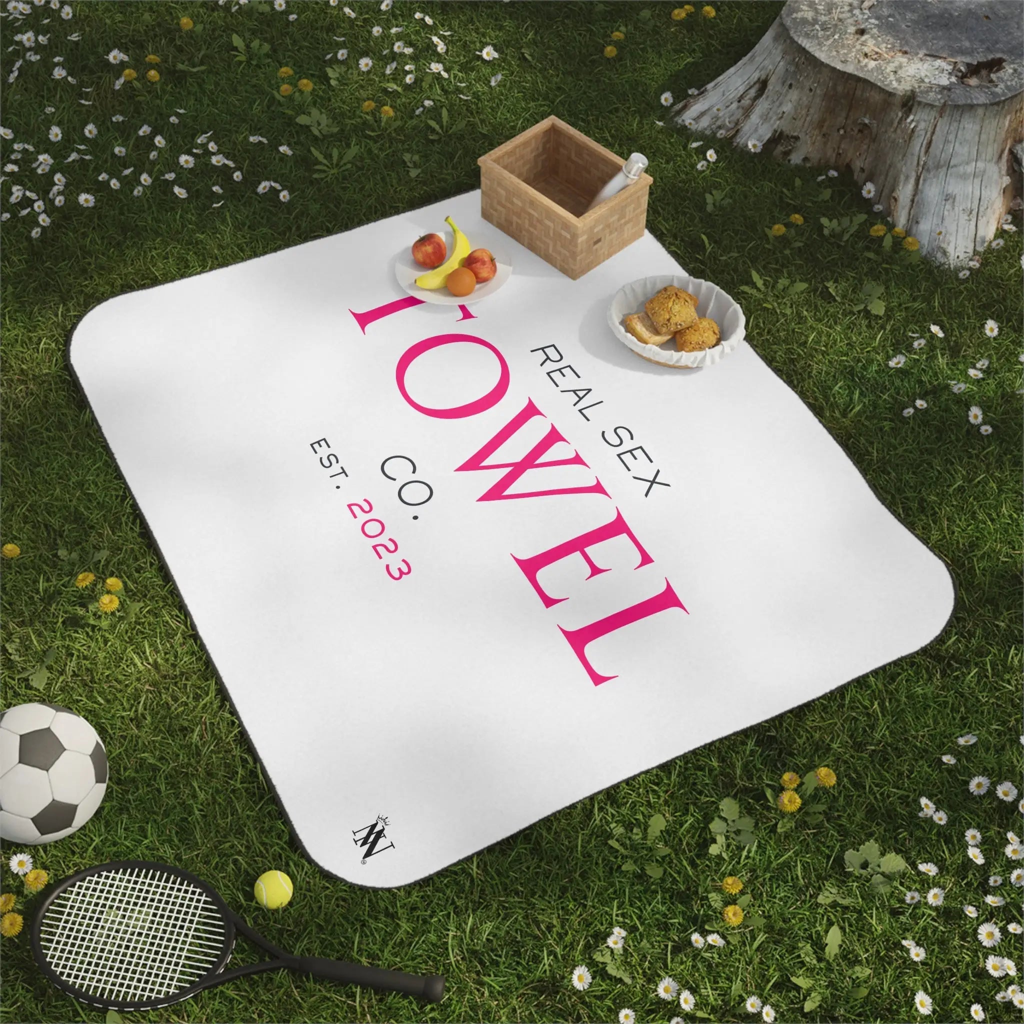 Real Sex Towel Co. Est 2023 | Mix Match Fun-Flirty Lovers’ Water-Resistant Blankets